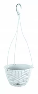 Prosperplast SPLOFY ROUND W Doniczka wisząca 23 cm, biały DSPW230 - Donice - miniaturka - grafika 1