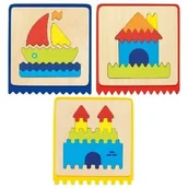 Układanki dla dzieci - Goki Układanka dla dzieci z ząbkami - miniaturka - grafika 1