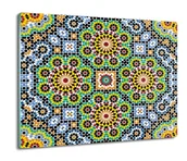 Deski do krojenia - osłona na płytę indukcyjną Mozaika kwiaty 60x52, ArtprintCave - miniaturka - grafika 1