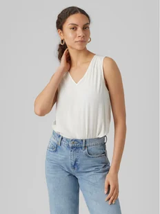 Vero Moda Bluzka Brit 10286648 Biały Loose Fit - Bluzki damskie - miniaturka - grafika 1