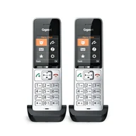 Telefony stacjonarne - Gigaset COMFORT 500HX duo Telefon analogowy/DECT Nazwa i identyfikacja dzwoniącego Czarny, Srebrny - miniaturka - grafika 1