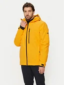 Kurtki narciarskie - 4F Kurtka narciarska 4FWAW24TTJAM574 Żółty Regular Fit - miniaturka - grafika 1