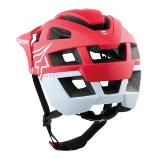 Kask rowerowy Cratoni AllSet Pro (MTB) czerwony/biały matowy, rozmiar M/L (58-61cm) - Kaski rowerowe - miniaturka - grafika 1