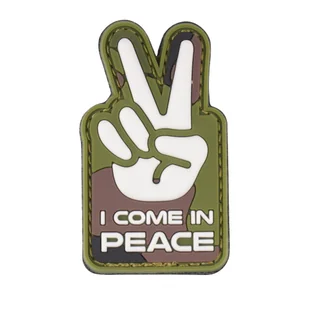101 Inc. - Naszywka 3D - I come in peace - Woodland - 444130-7357 - Odzież taktyczna i umundurowanie - miniaturka - grafika 1