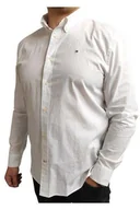 Koszule męskie - Tommy Hilfiger długi rękaw Regular Fit, śnieżnobiała koszula, Rozmiar XL - miniaturka - grafika 1