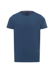 Tommy Hilfiger T-shirt męski Mężczyźni Dżersej niebieski jednolity, S - Koszulki męskie - miniaturka - grafika 1