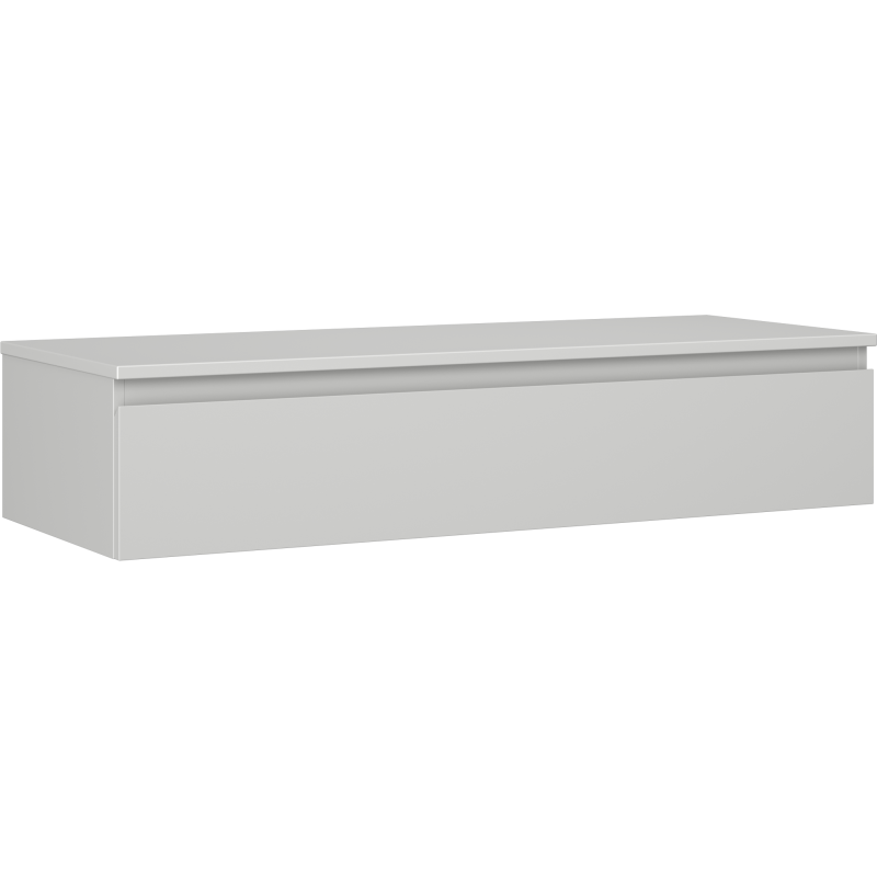 Mexen Orio szafka łazienkowa podumywalkowa 120 cm z blatem, 1 szuflada, szara mat - 91A10-12023-1-BFC62