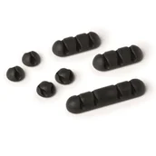 Kanały kablowe - Klipsy samoprzylepne na kable mix rodzajów Durable CAVOLINE Clip Mix grafitowe 7szt. /504137/ DU1621-19 - miniaturka - grafika 1