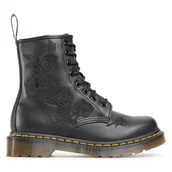 Glany damskie - Glany Dr. Martens 1460 Vonda Mono 24985001 Czarny - miniaturka - grafika 1