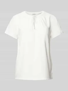 T-shirt z wycięciem w kształcie łezki - Koszulki i topy damskie - miniaturka - grafika 1