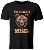 Koszulki męskie - Koszulka Nie Drażnij Misia, Śmieszny T-shirt z Nadrukiem, roz. M - miniaturka - grafika 1