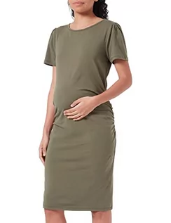 Sukienki ciążowe - Noppies Maternity damska sukienka Bogor z krótkim rękawem, Dusty Olive-P520, XS, Dusty Olive - P520, 34 - grafika 1