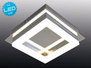 Lampy sufitowe - Nave LAMPA sufitowa SERIE BRISTOL 1207942 kwadratowa OPRAWA natynkowa LED 5W plafon chrom 1207942 - miniaturka - grafika 1