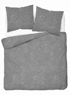 Pościel - Detexpol Pościel bawełniana 220x200 szara kwiaty 5105 B Bawełna 32 - miniaturka - grafika 1