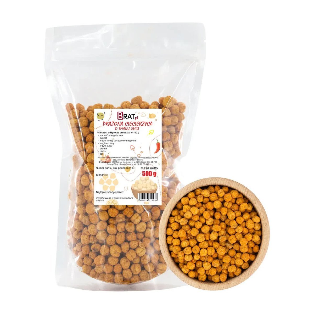 Prażona ciecierzyca o smaku chili 500g