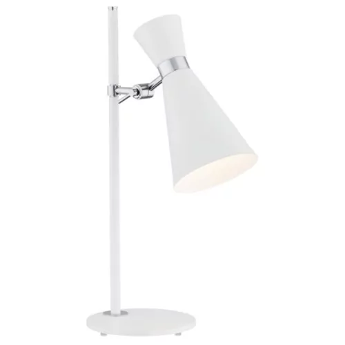 Argon Stojąca LAMPKA biurkowa LUKKA 3890 metalowa LAMPA stołowa biała 3890