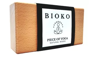 Kostka do jogi drewniana, klocek do jogi bukowy by BIOKO - Klocki do jogi - miniaturka - grafika 1