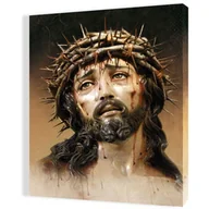 Ikony i obrazy sakralne - Obraz religijny na płótnie Jezus Chrystus Umęczony - miniaturka - grafika 1