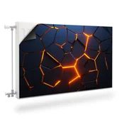 Dekoracje domu - Osłona MAGNETYCZNA Grzejnika Abstrakcyjne Tło Efekt 3D 100cm x 60cm - miniaturka - grafika 1