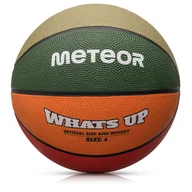 Piłka nożna - Piłka Koszykowa Meteor What's Up 4 Zielony/pomarańczowy - miniaturka - grafika 1