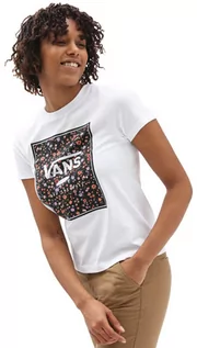 Koszulki dla dziewczynek - Vans BOXED IN ROSE white t-shirt damski - XS - grafika 1