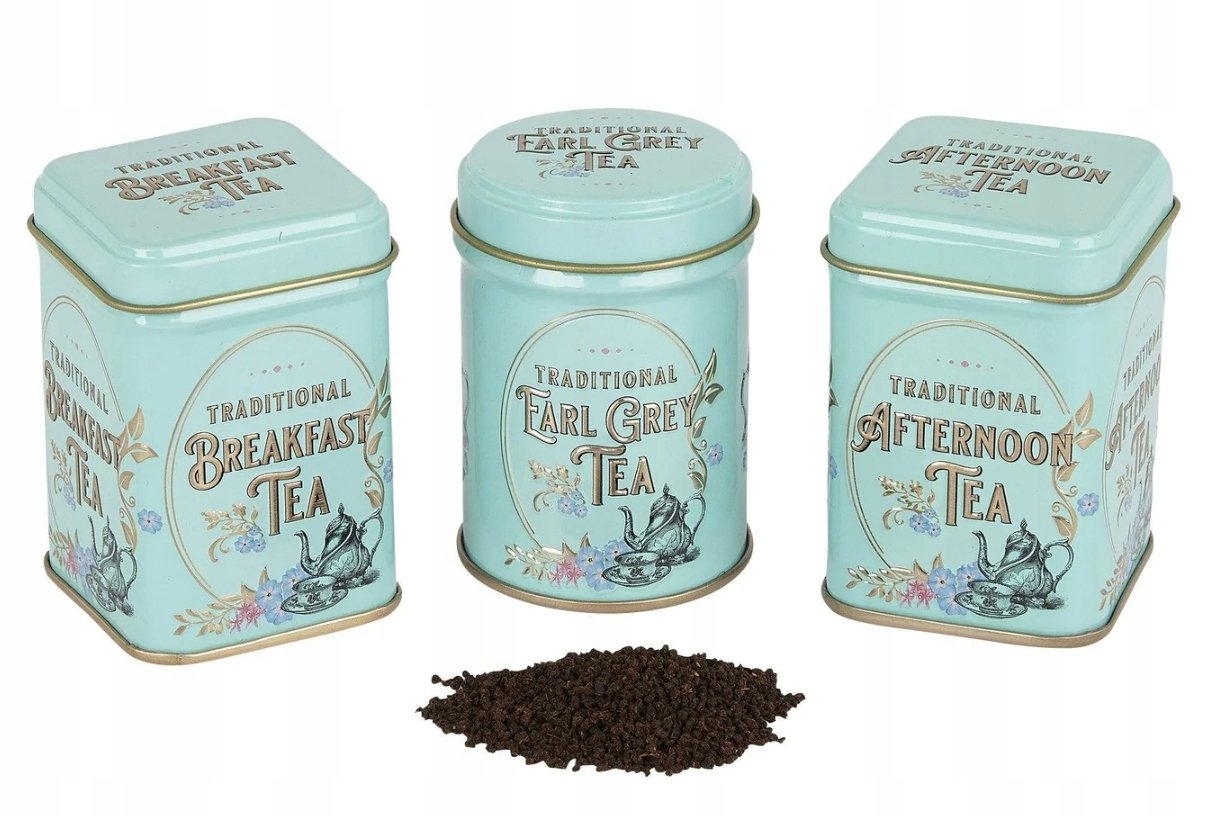 New English Teas T English Tea Vintage Victorian Herbata Zestaw mini puszek