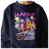 Bluzy dla dziewczynek - BLUZA DZIECIĘCA KPOP DEMON HUNTERS HUNTRIX 146-152 BAWEŁNIANA JAKOŚĆ - miniaturka - grafika 1