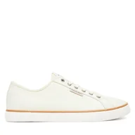 Trampki męskie - Tenisówki Calvin Klein Jeans Ess Vulc Low Mg Cv YM0YM01301 Beżowy - miniaturka - grafika 1