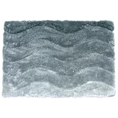 Dywaniki łazienkowe - Dywanik łazienkowy Fala srebrna 60 x 90 Ba-De - miniaturka - grafika 1