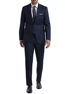 Spodenki męskie - Calvin Klein Męskie spodnie slim fit, Niebieski/węgiel drzewny Birdseye, 46 - miniaturka - grafika 1