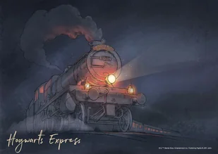 Sanders & Sanders plakat Harry Potter Hogwart Express ciemnoniebieskim - 601254 - 1.1 x 1.55 m - Plakaty - miniaturka - grafika 1