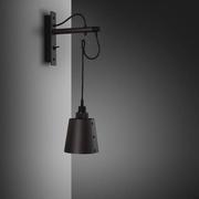 Lampy ścienne - Lampa Hooked Wall Small Grafitowa/Palony brąz [A9014D] - miniaturka - grafika 1