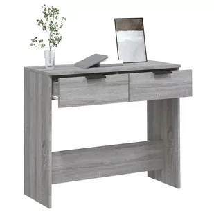 Lumarko Stolik konsolowy, szary dąb sonoma, 90x36x75 cm - Konsole i sekretarzyki - miniaturka - grafika 6