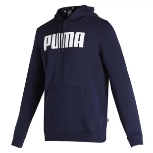 Bluza z kapturem męska Puma ESS FL granatowa 84723704-S - Bluzy męskie - miniaturka - grafika 1