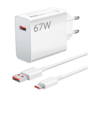 Ładowarki do telefonów - Ładowarka Sieciowa Xiaomi 67W (Type A) + USB-C Cable - miniaturka - grafika 1
