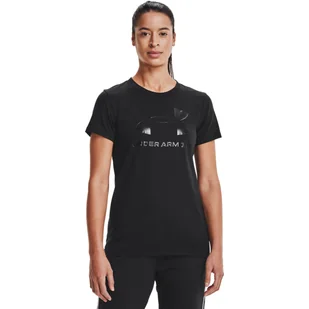 Koszulka z krótkim rękawem Damska Under Armour Sportstyle Czarny - Koszulki sportowe damskie - miniaturka - grafika 1