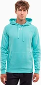 Bluzy męskie - Under Armour Bluza męska Under Armour Rival Fleece Hoodie miętowa 1379757 482 S - miniaturka - grafika 1