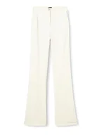 Spodnie damskie - Pinko Pragmatyczne spodnie damskie Punto STO, N96_fumo białe, 16, N96_fumo White, 70 - miniaturka - grafika 1