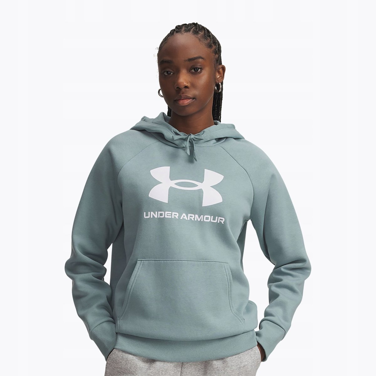 BLUZA DAMSKA Z KAPTUREM SPORTOWA UNDER ARMOUR RIVAL FLEECE BIG LOGO HDY XS