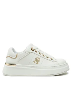 Tommy Hilfiger Sneakersy Low Cut Lace-Up Sneaker T3A9-33749-1355 M Biały - Buty dla dziewczynek - miniaturka - grafika 1