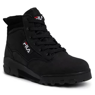 Botki damskie - Fila Trapery Grunge II Mid Wmn 1010740.25Y Black - grafika 1