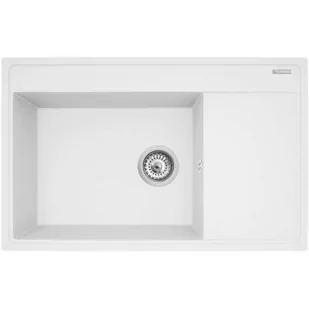 Pyramis Zlew CAMEA 79x50) 1B 1D L biały polarny komora LEWA) 70058601) 70058601 - Zlewozmywaki - miniaturka - grafika 1