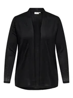 Swetry damskie - ONLY Kardigan w kolorze czarnym - miniaturka - grafika 1