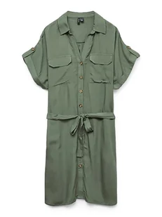 Vero Moda Sukienka w kolorze zielonym - Sukienki - miniaturka - grafika 1