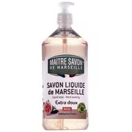 Mydła - Maitre Savon De Marseille Mydło marsylskie w płynie róża 1000 ml - Maître Savon - miniaturka - grafika 1