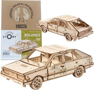 Little-Story Little Story Drewniane Puzzle Model 3D - FSO Polonez 1500 - Puzzle - miniaturka - grafika 1