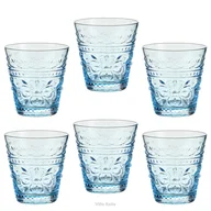 Szklanki - Komplet szklanek niebieskich 250 ml FOLLY 6 sztuk - miniaturka - grafika 1