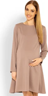 PeeKaBoo Damska sukienka ciążowa Zhaz cappuccino L/XL - Sukienki ciążowe - miniaturka - grafika 1