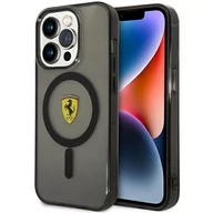 Etui i futerały do telefonów - Ferrari FEHMP14LURKK iPhone 14 Pro 6,1" czarny/black hardcase Translucent Magsafe - miniaturka - grafika 1