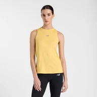 Koszulki i topy damskie - Koszulka damska New Balance WT51252CEE żółta - miniaturka - grafika 1